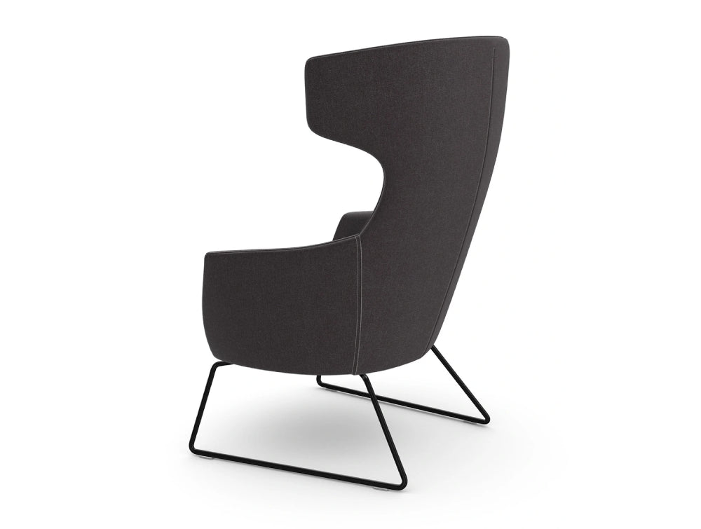 Ikon Lounge Chair with Skid Frame Base 3