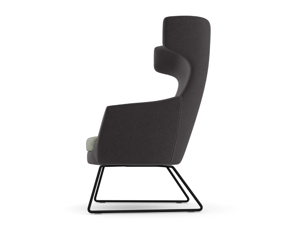 Ikon Lounge Chair with Skid Frame Base 5