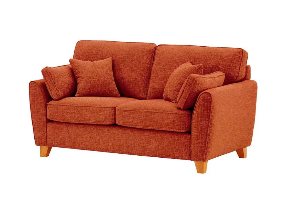 Jackson 2 Seater Sofa - Burnt Orange and Aveo