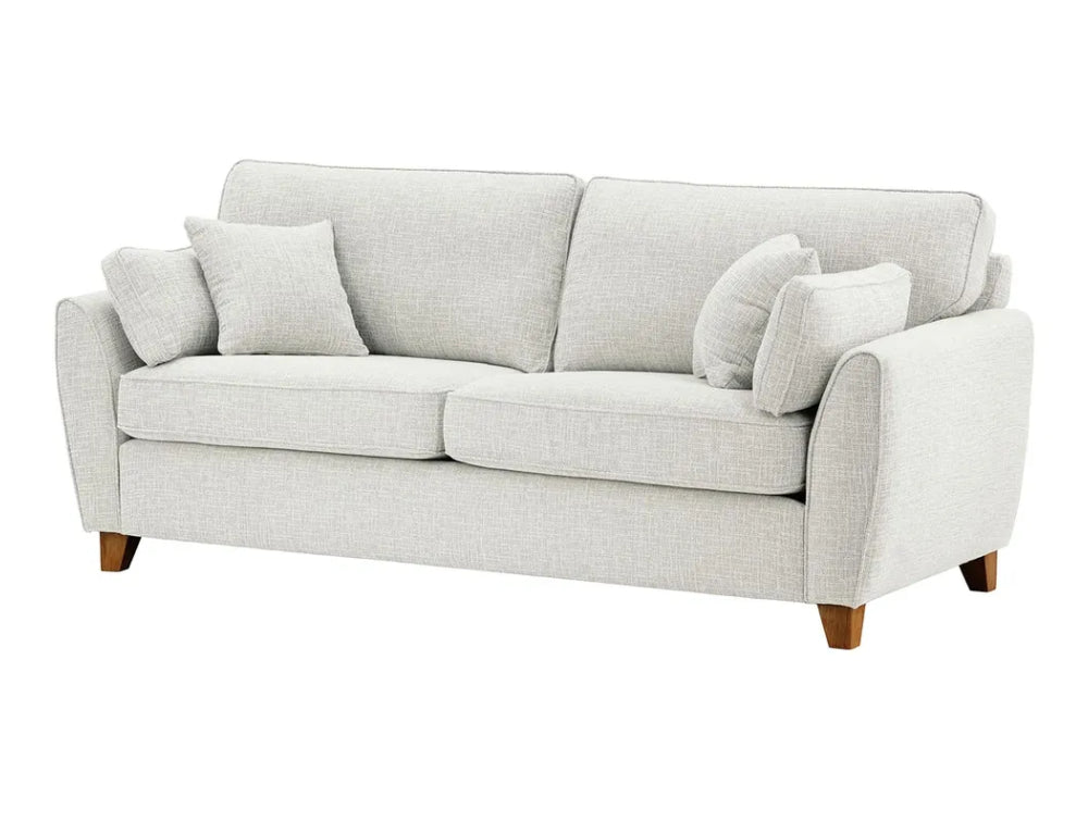 Jackson 3 Seater Sofa - Chalk and Dark Oak