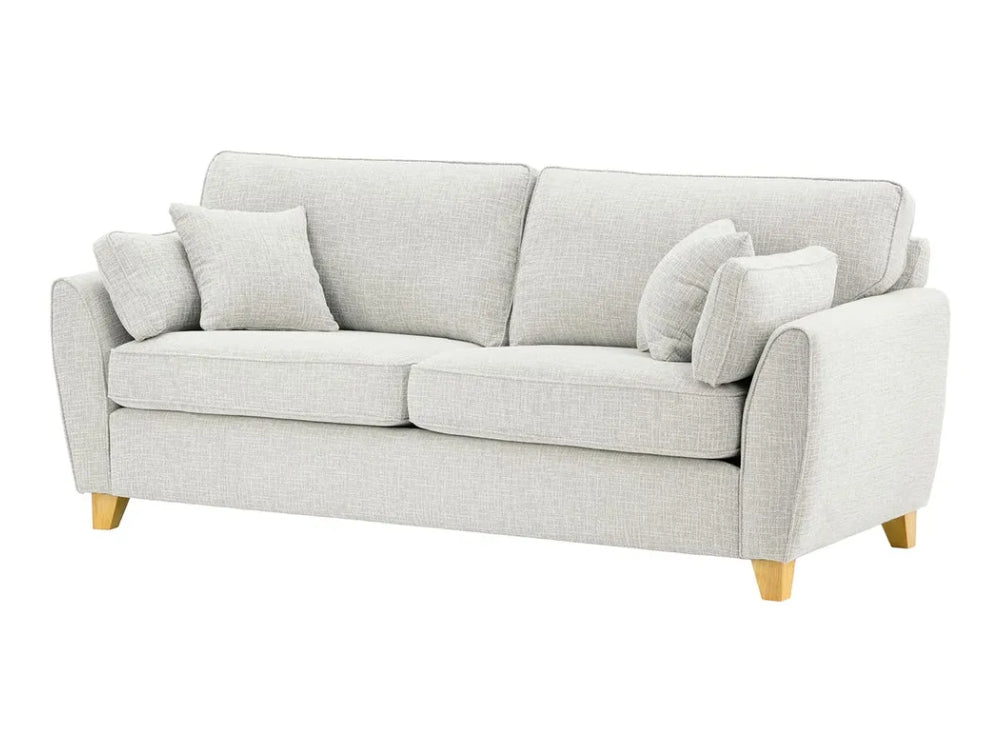 Jackson 3 Seater Sofa - Chalk and Like Oak