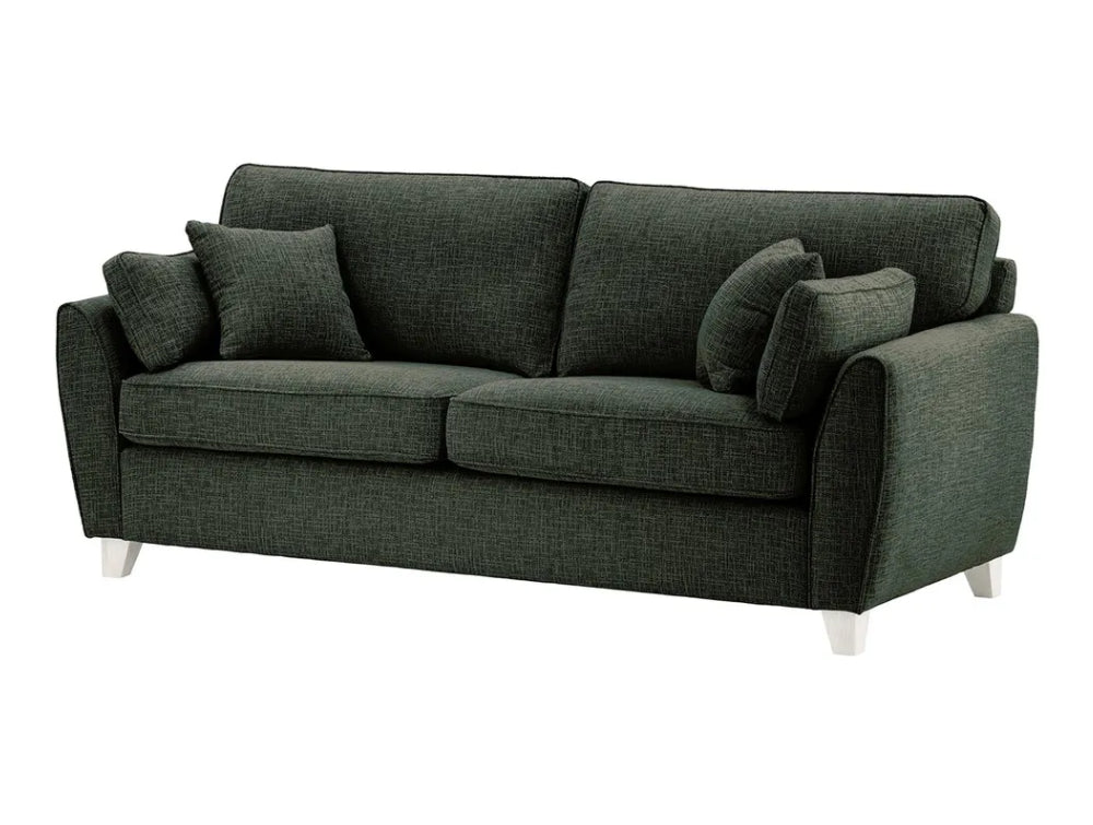 Jackson 3 Seater Sofa - Charcoal and White
