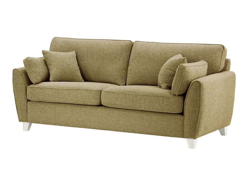 Jackson 3 Seater Sofa - Coffee and White