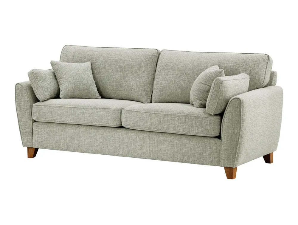 Jackson 3 Seater Sofa - Grey and Dark Oak