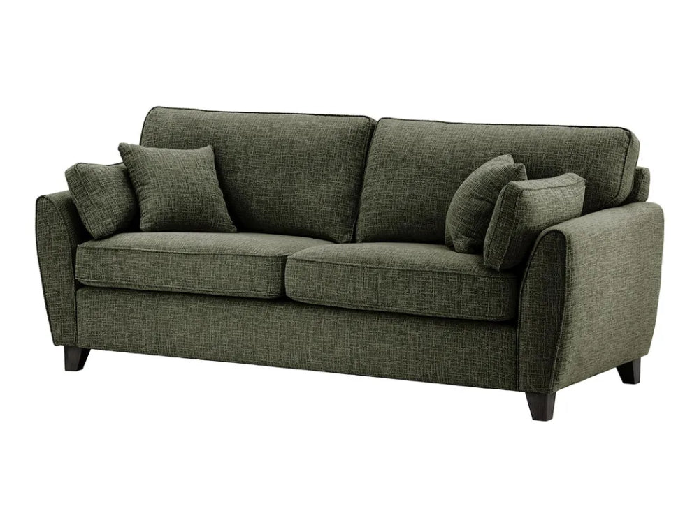 Jackson 3 Seater Sofa - Mid Grey and Black