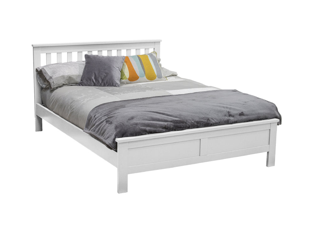 Jade Double Sized Bed White