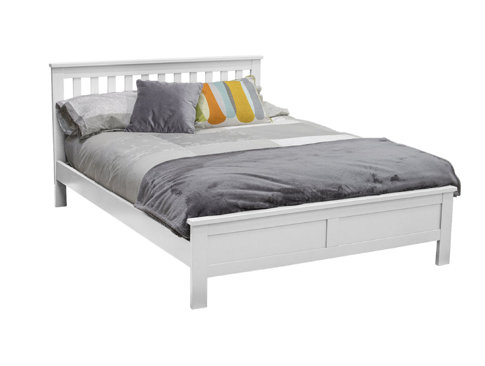 Jade King Sized Bed White