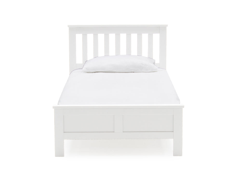 Jade Single Sized Bed White 2
