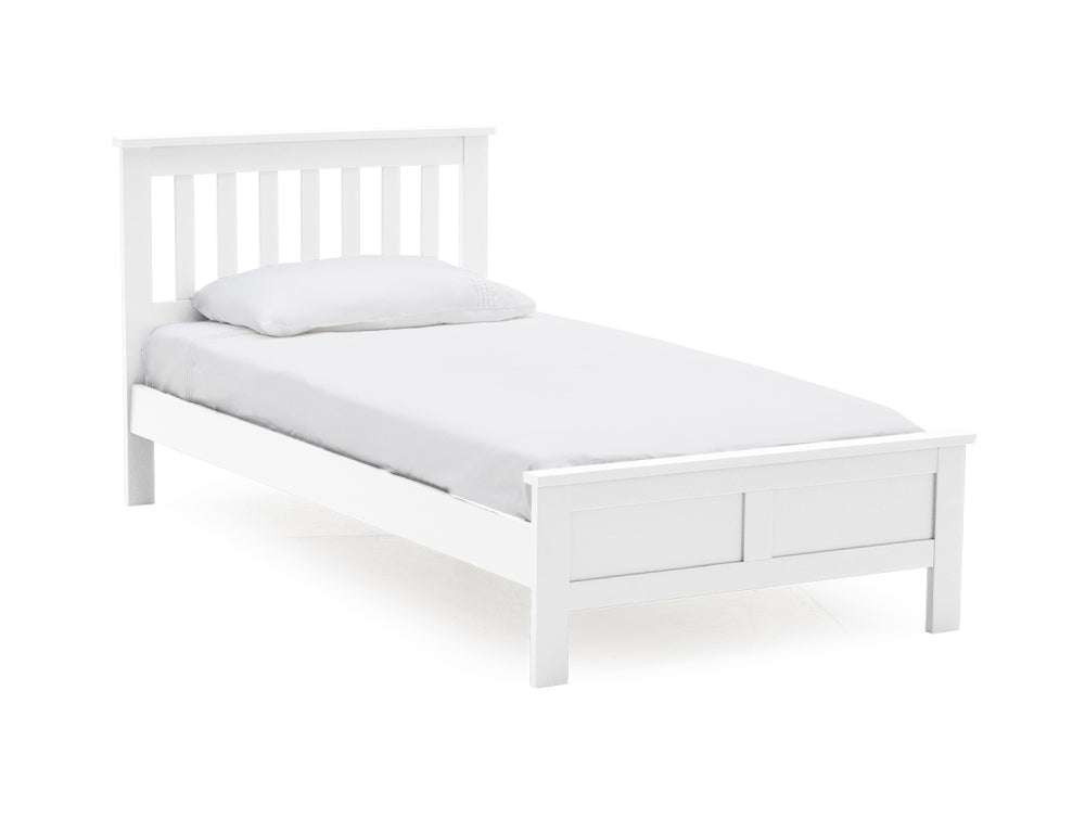 Jade Single Sized Bed White