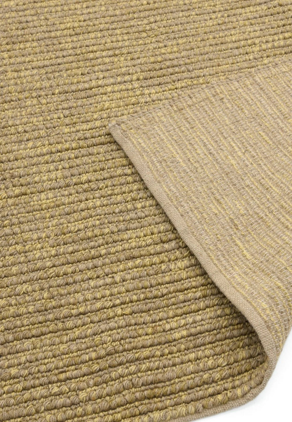 Jordan Flatweave Floor Rug Natural Folded Corner Detail