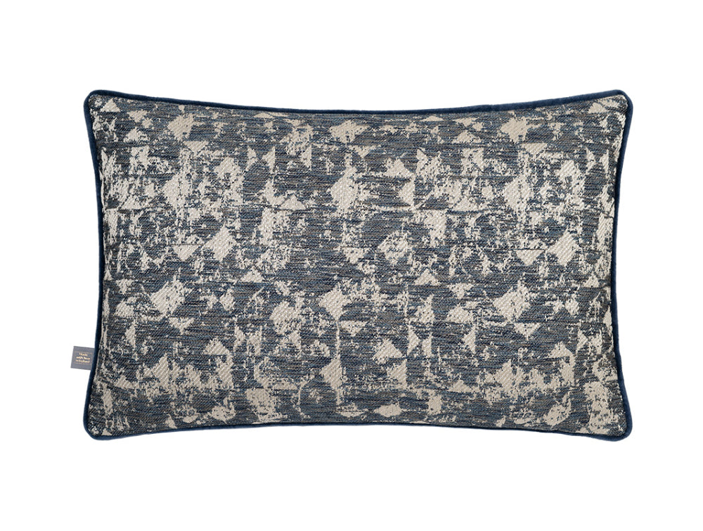 Juba 400x600mm Cushion Blue and Silver 2