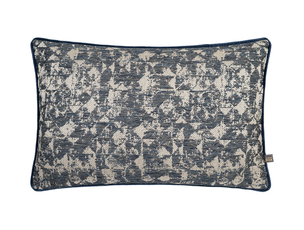 Juba 400x600mm Cushion Blue and Silver