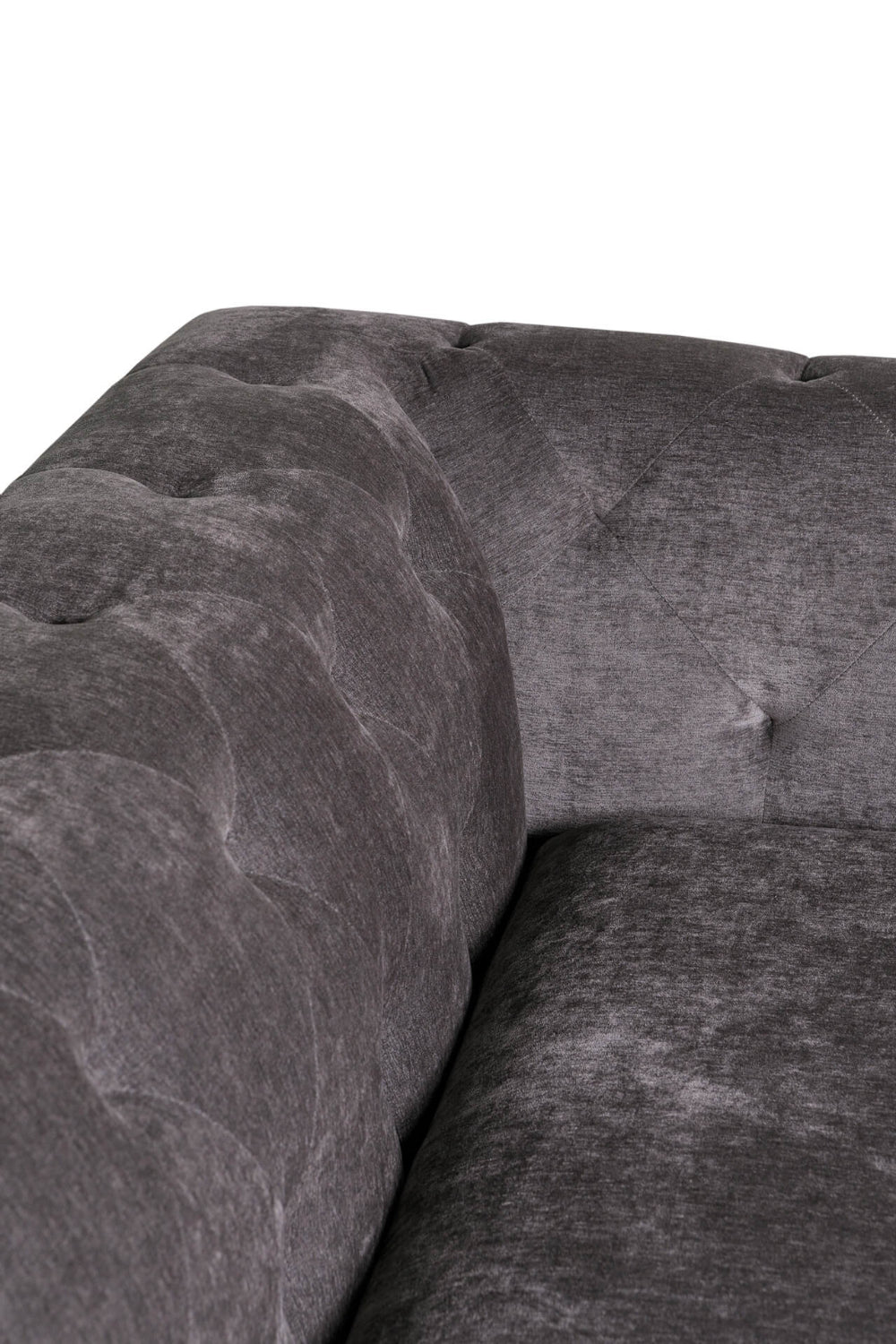 Jude 3 Seater Sofa Grey Backrest Detail