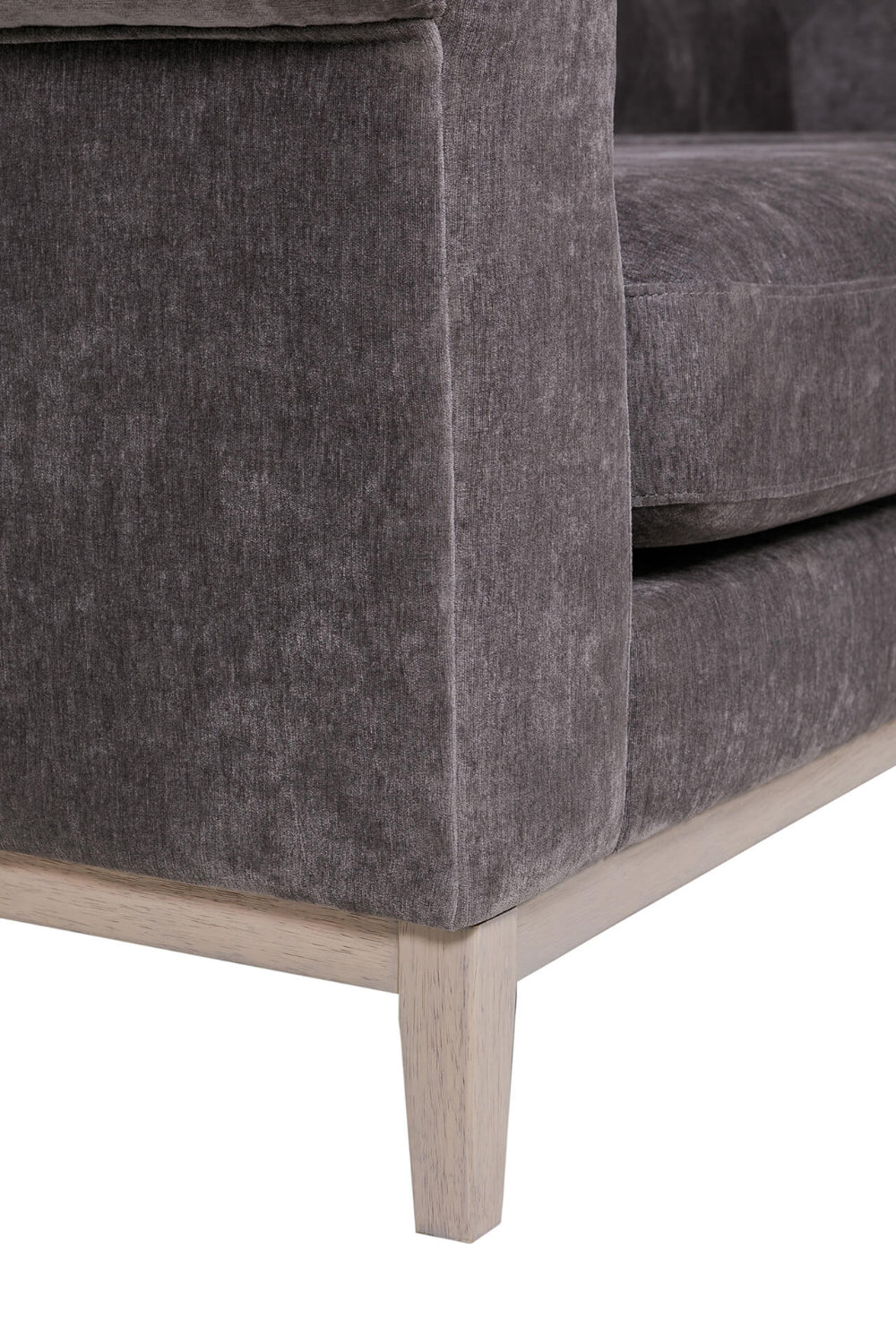 Jude 3 Seater Sofa Grey Leg Detail