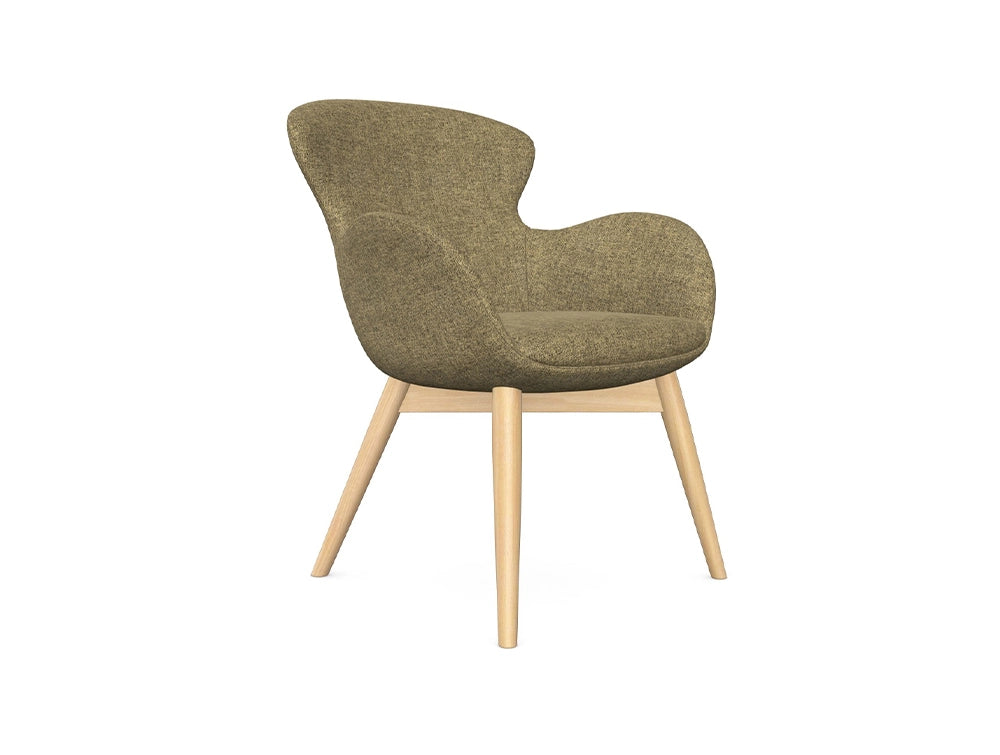 Kate Moodlii Upholstered Armchair with Low Backrest