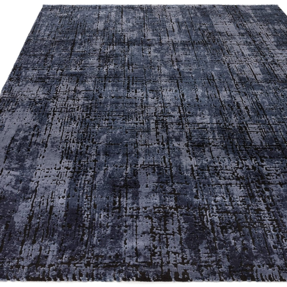 Kazzie Abstract Rug Navy 2