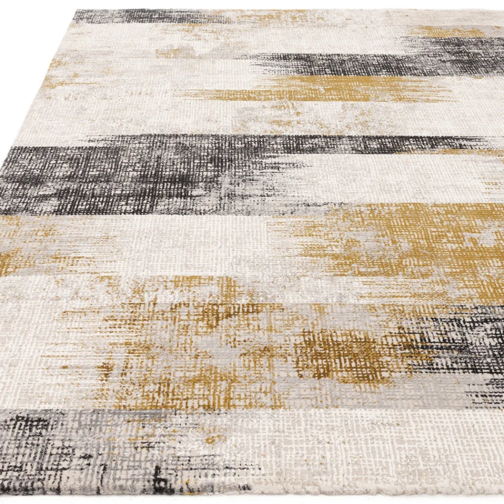 Kazzie Lines Rug Gold 2