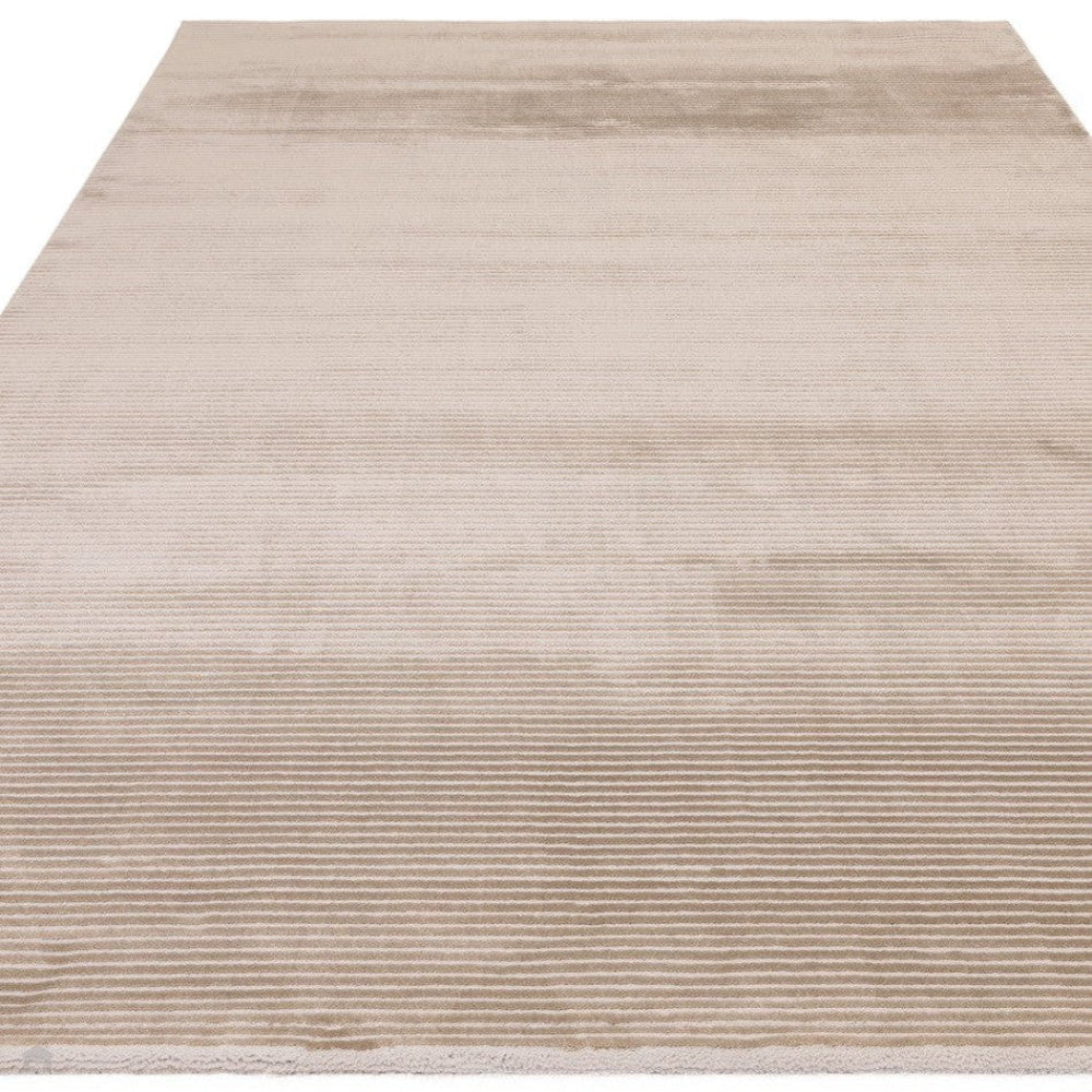 Kazzie Plain Stripe Rug Beige 2