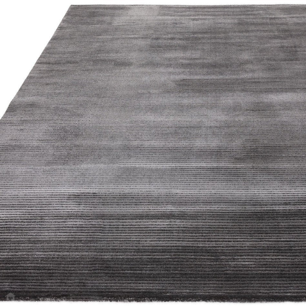 Kazzie Plain Stripe Rug Charcoal 2