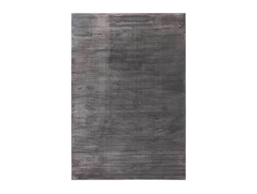 Kazzie Plain Stripe Rug Charcoal