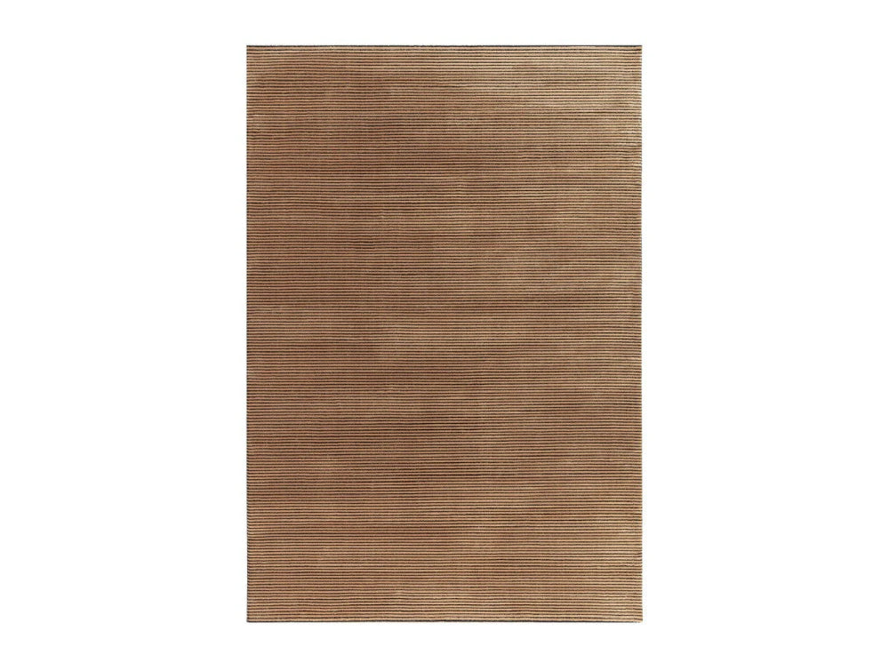 Kazzie Plain Stripe Rug Terracotta