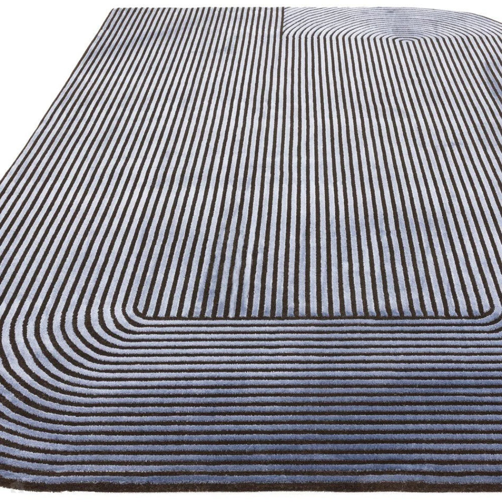 Kazzie Shape Rug Navy 2