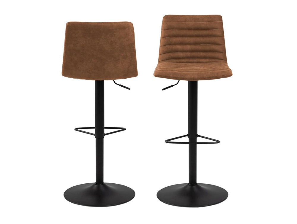 Khloe Bar Stool with Footrest Brown 2