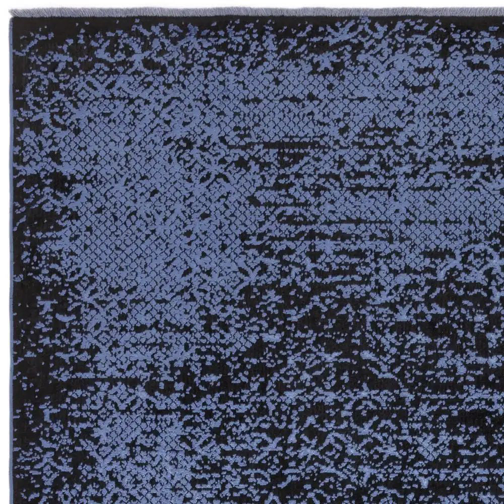 Koa Indigo and Black Rug Detail 2