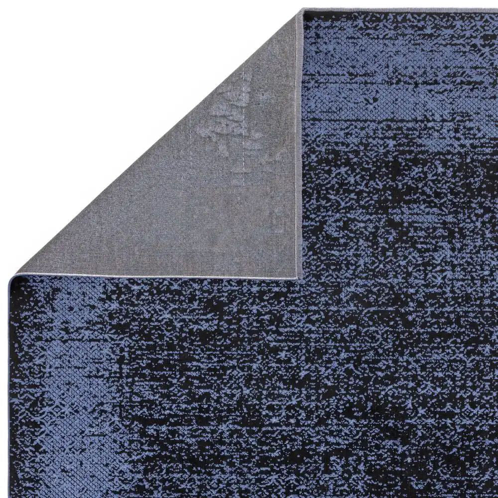 Koa Indigo and Black Rug Detail