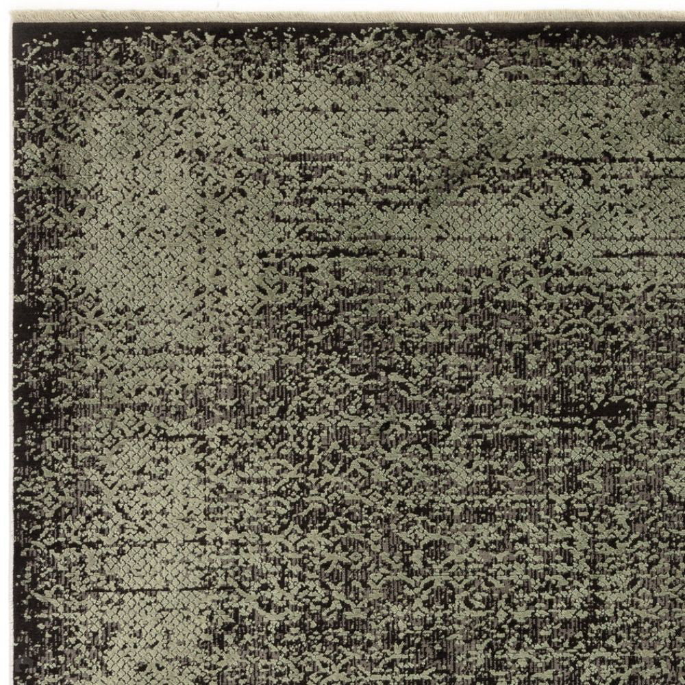 Koa Sage and Black Rug Detail