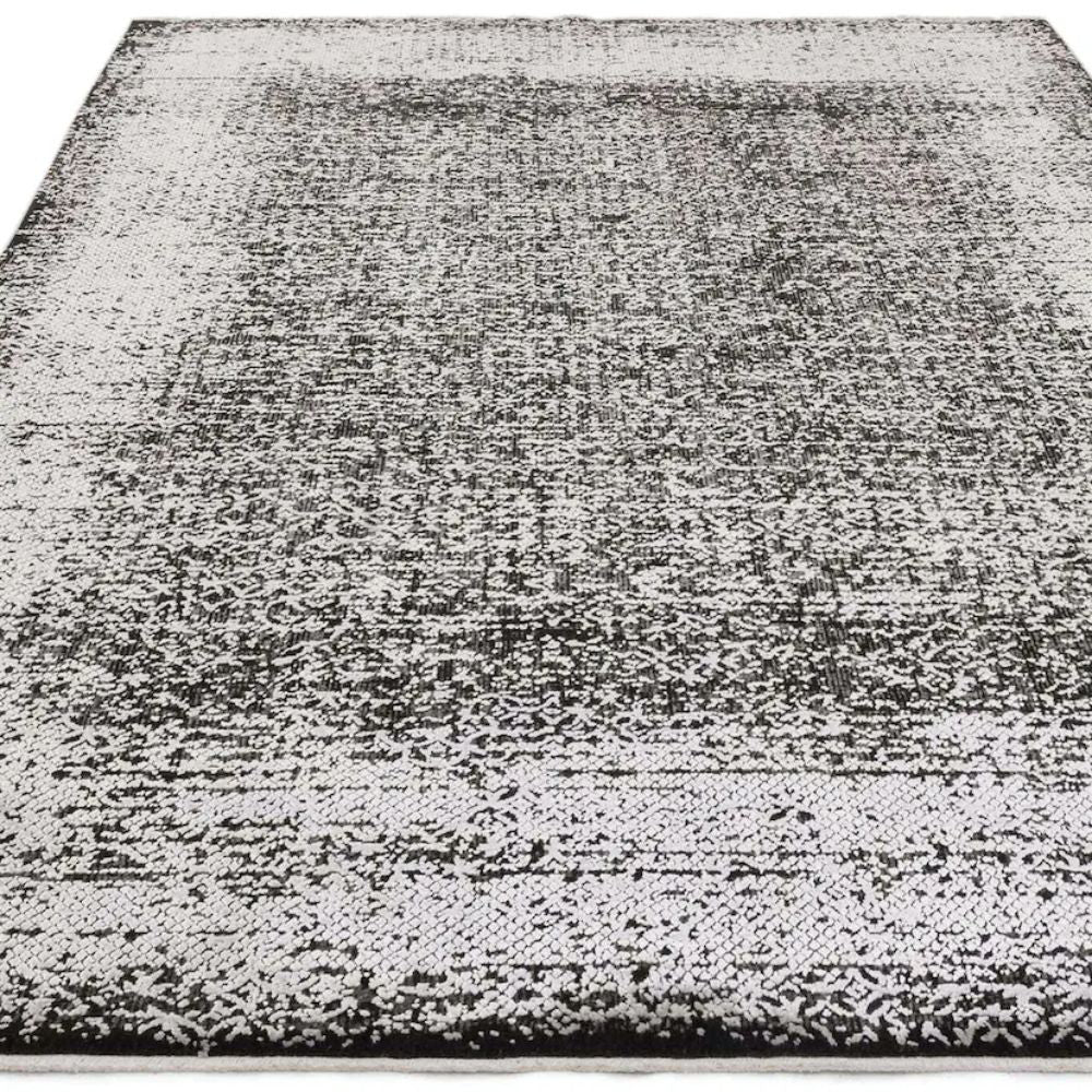 Koa Silver and Black Rug 2