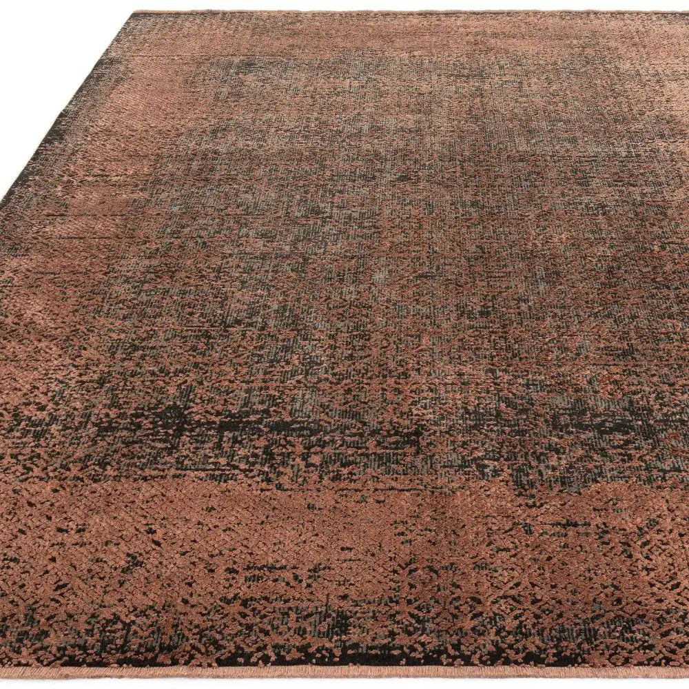 Koa Terracotta and Black Rug 2