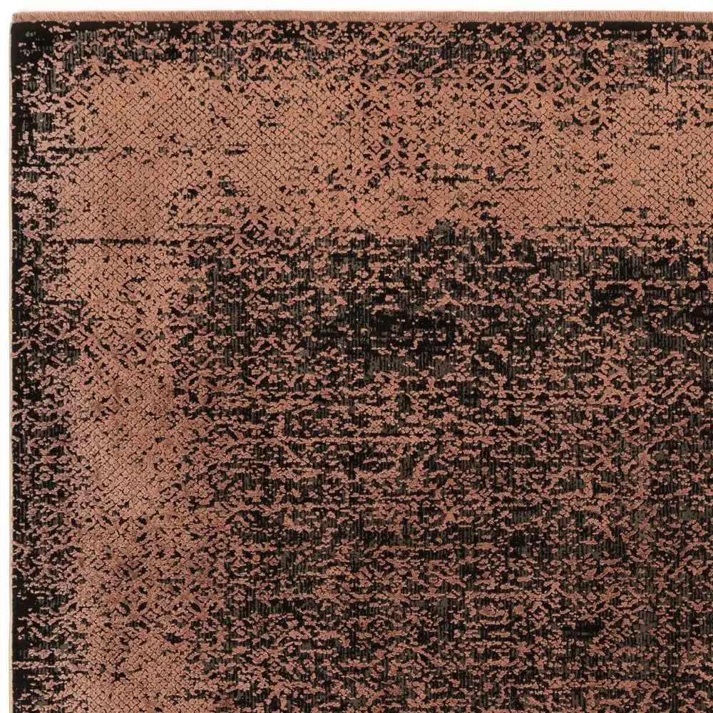Koa Terracotta and Black Rug Detail 2