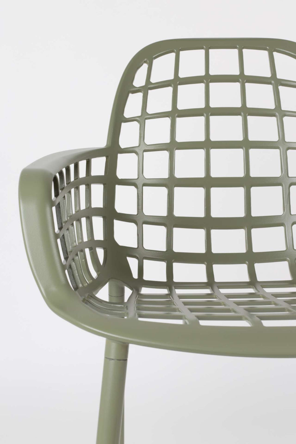 Kyler Outdoor Armchair Green Seat and Backrest Detail