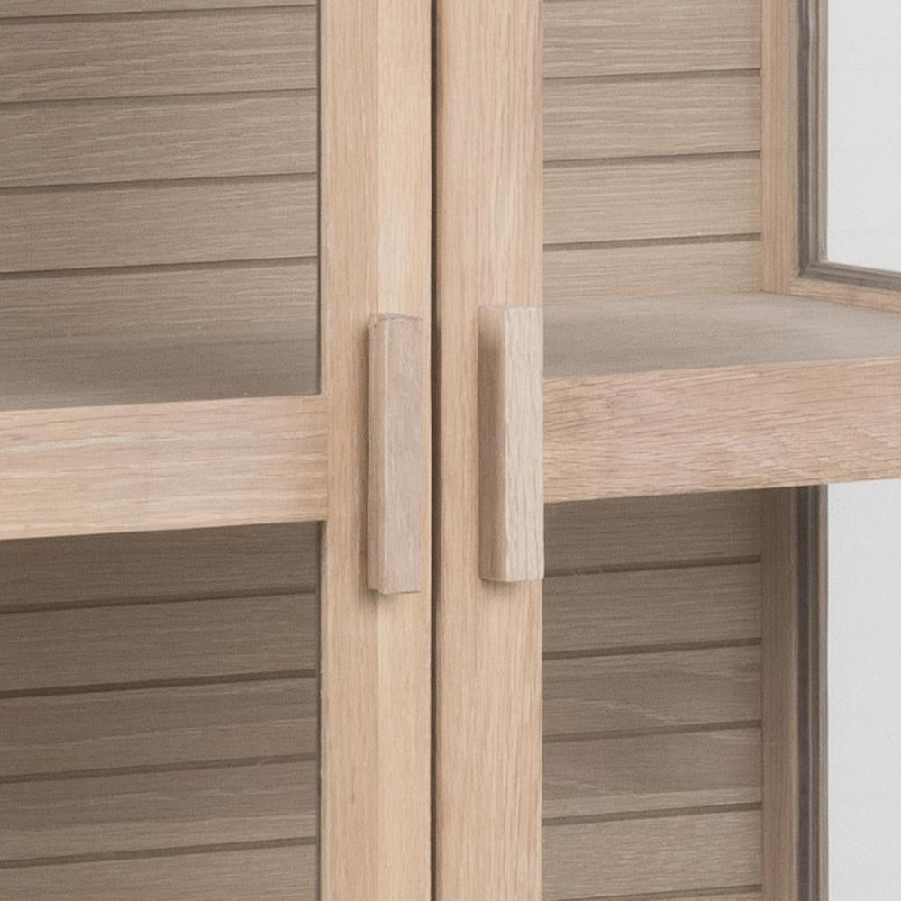 Lacey Glass Door Display Cabinet Handle Detail