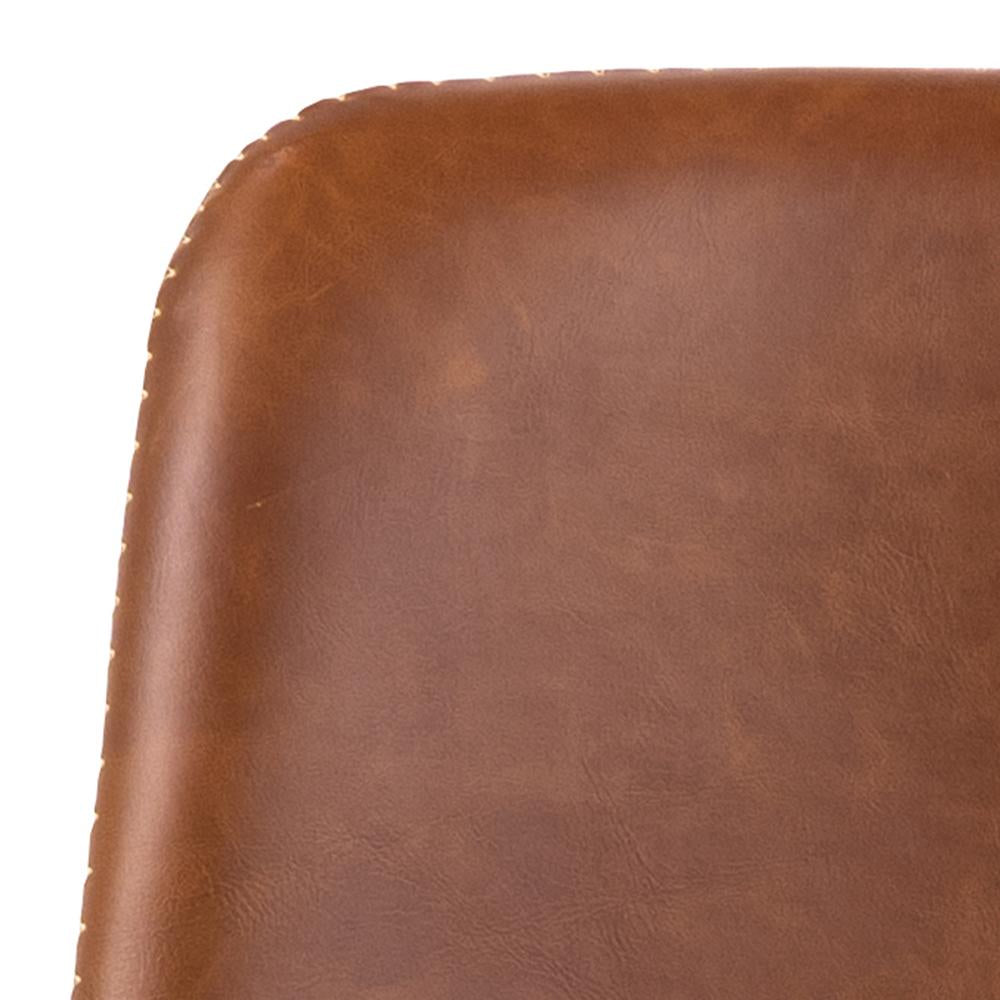 Leo Barstool with Footrest Brandy Backrest Detail