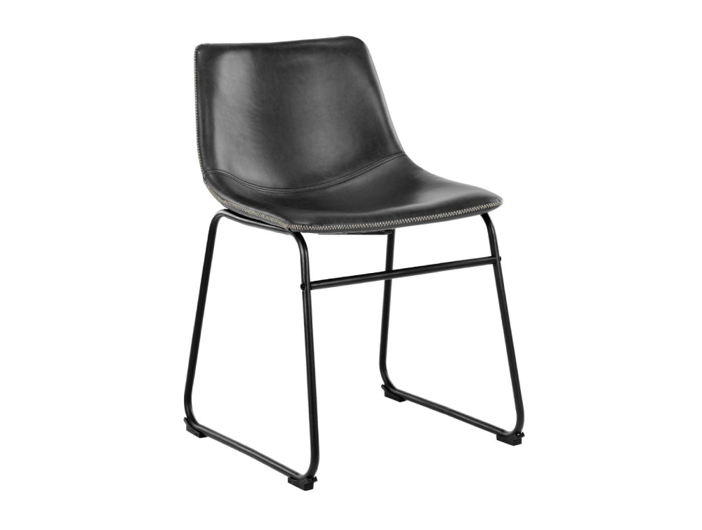 Leo Dining Chair Black PU