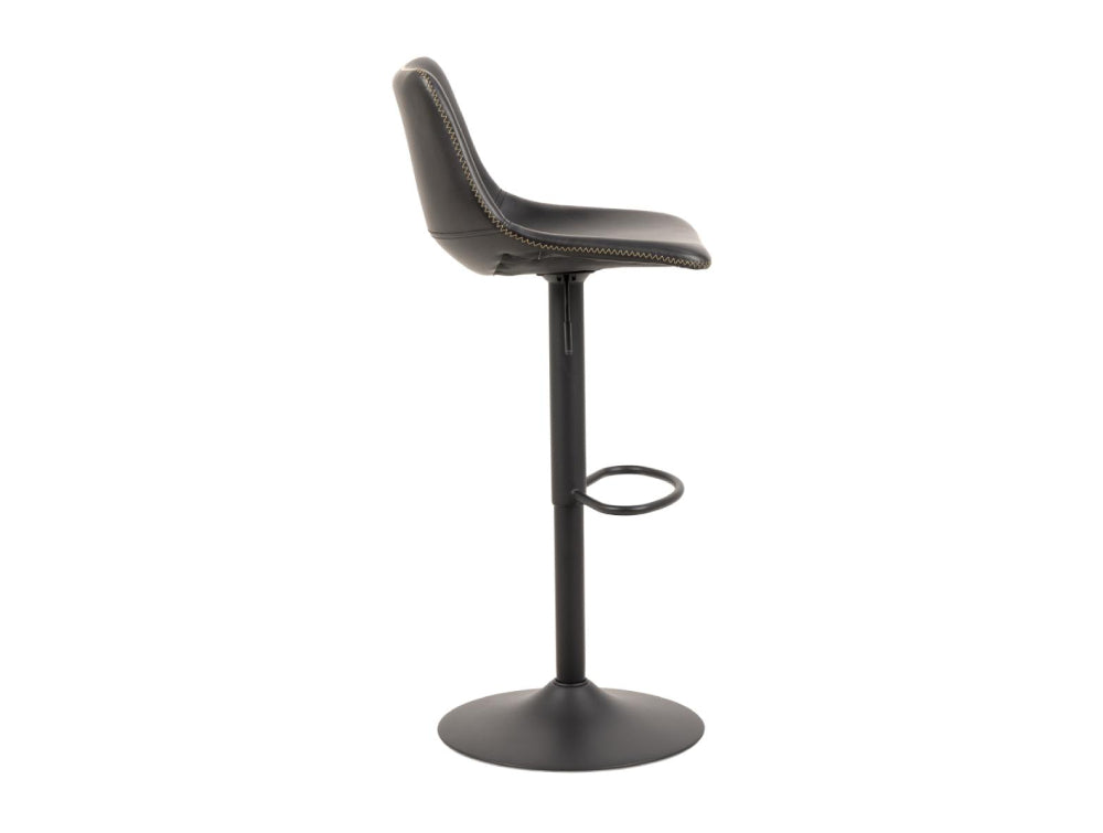 Leo Height Adjustable Barstool Black 3