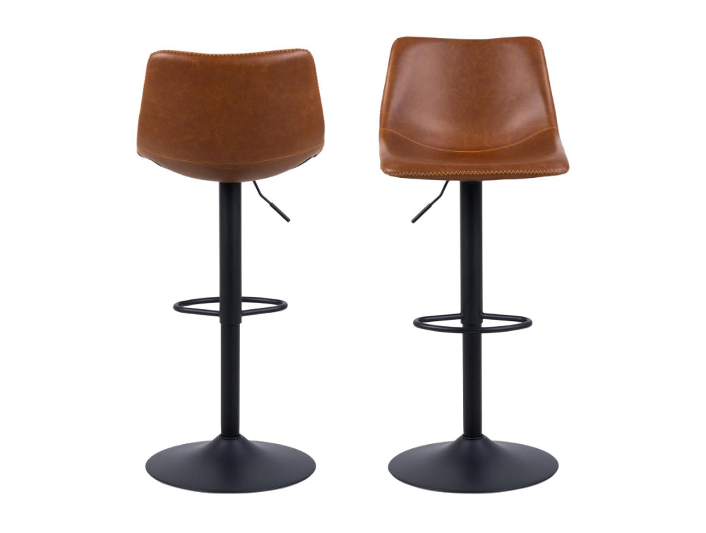 Leo Height Adjustable Barstool Brandy 2