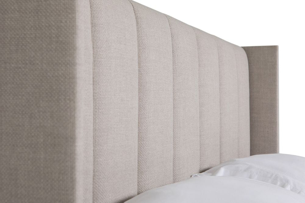 Lettie Bed Frame Cashmere Headboard Detail