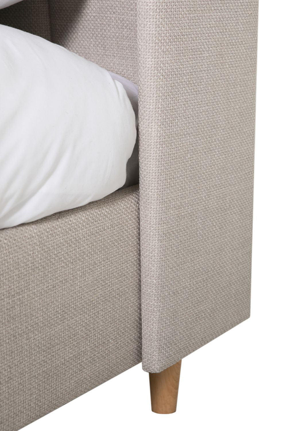 Lettie Bed Frame Cashmere Leg Detail