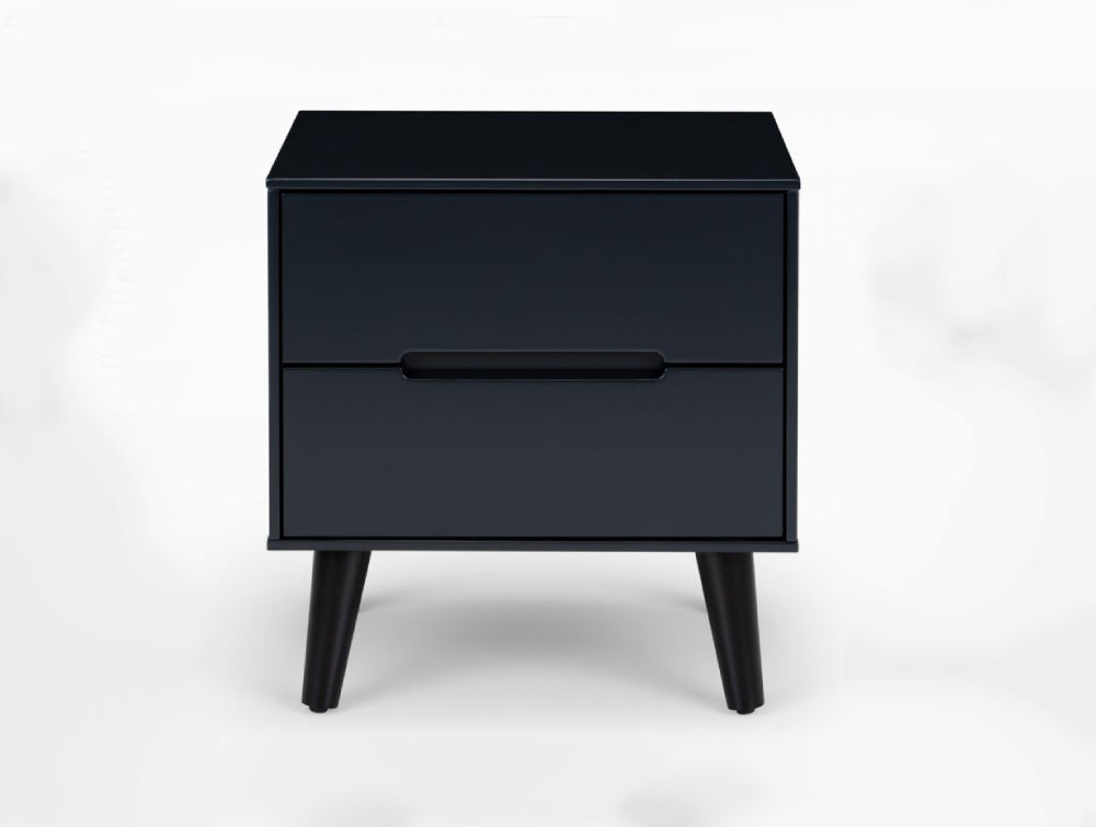 Lexi 2 Drawer Bedside Table Anthracite 2