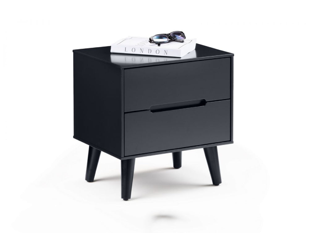 Lexi 2 Drawer Bedside Table Anthracite 3