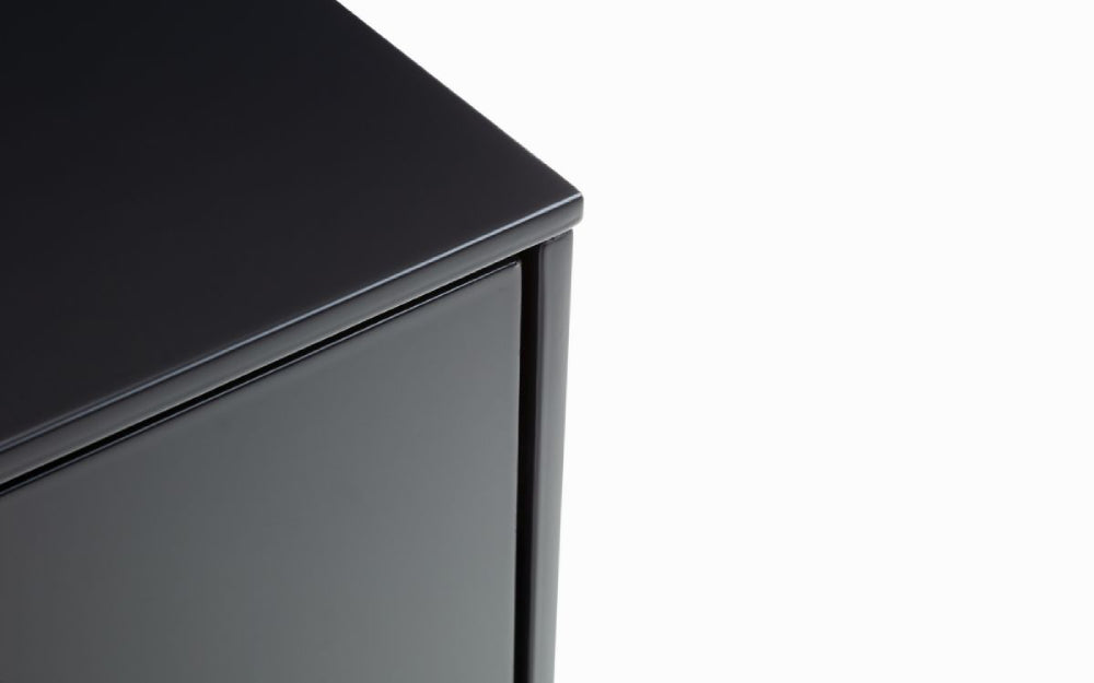 Lexi 2 Drawer Bedside Table Anthracite Top Corner Detail