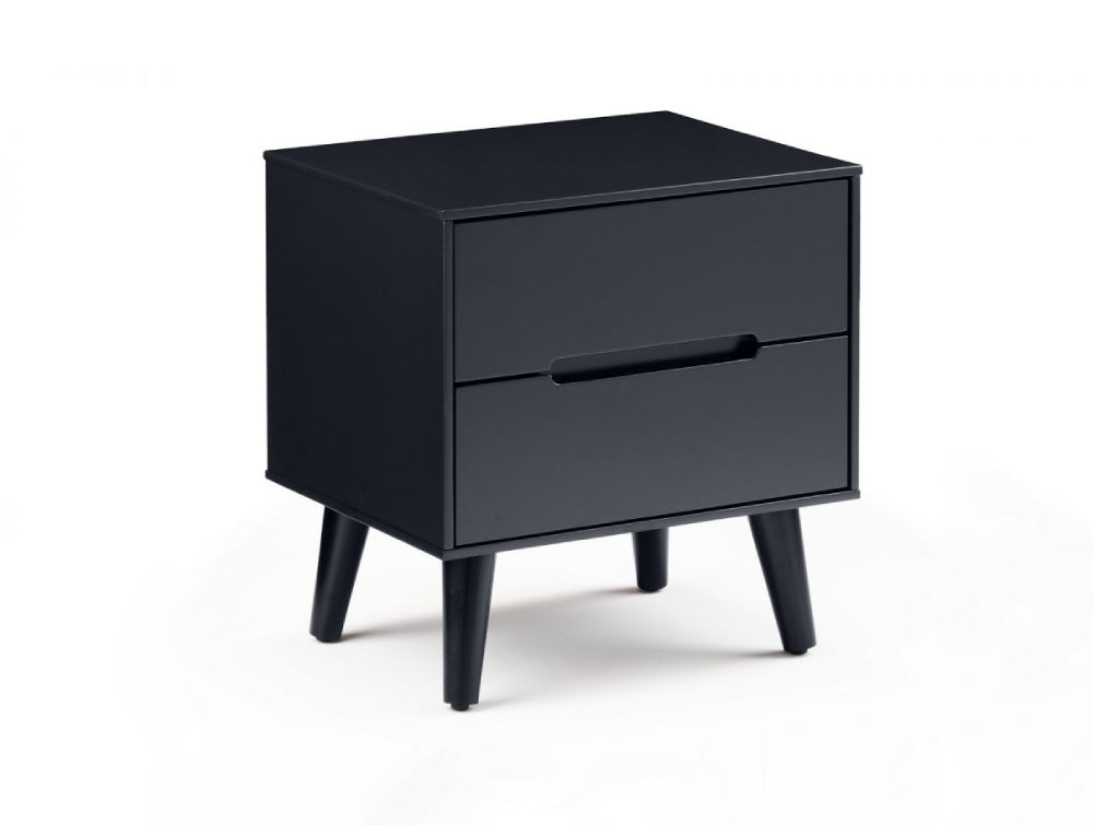 Lexi 2 Drawer Bedside Table Anthracite