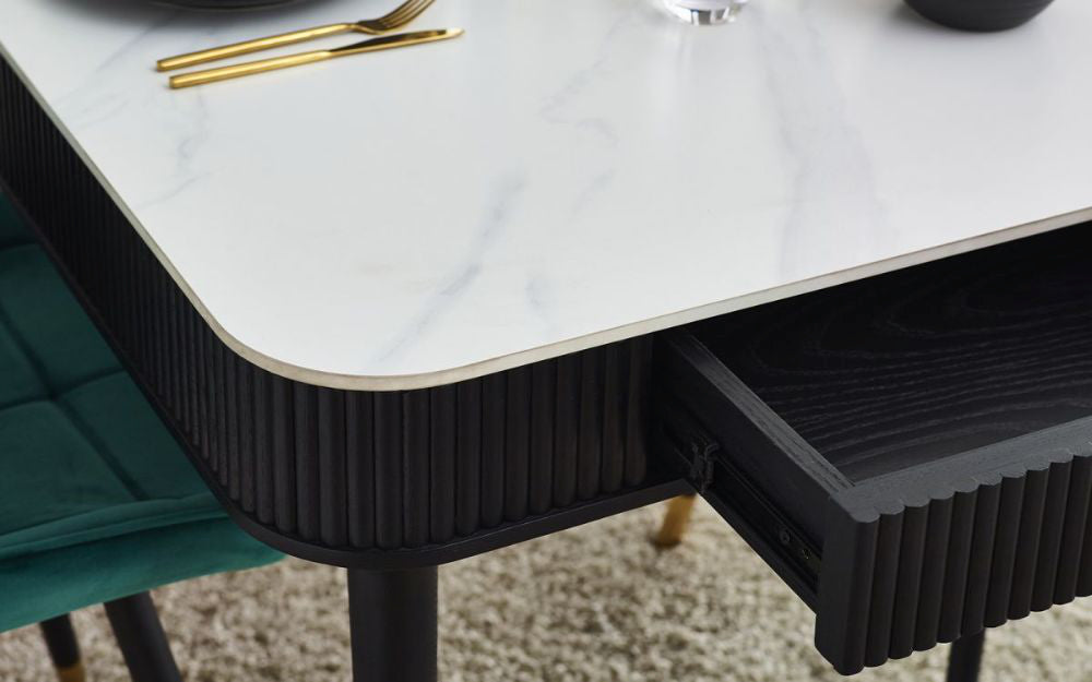 Lishan Stone Top Dining Table Top Detail 2