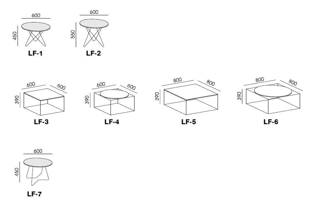 Loft Coffee Table Dimensions