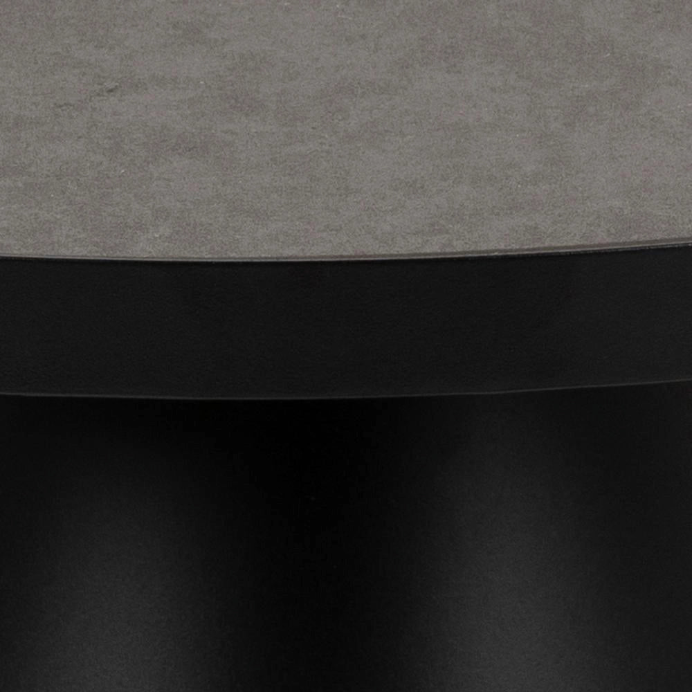 Lola Round Coffee Table Black Side Detail