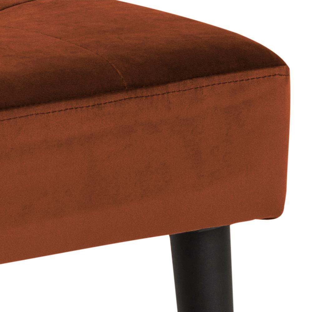 Lumina Upholstered Bench Copper Corner Detail 2