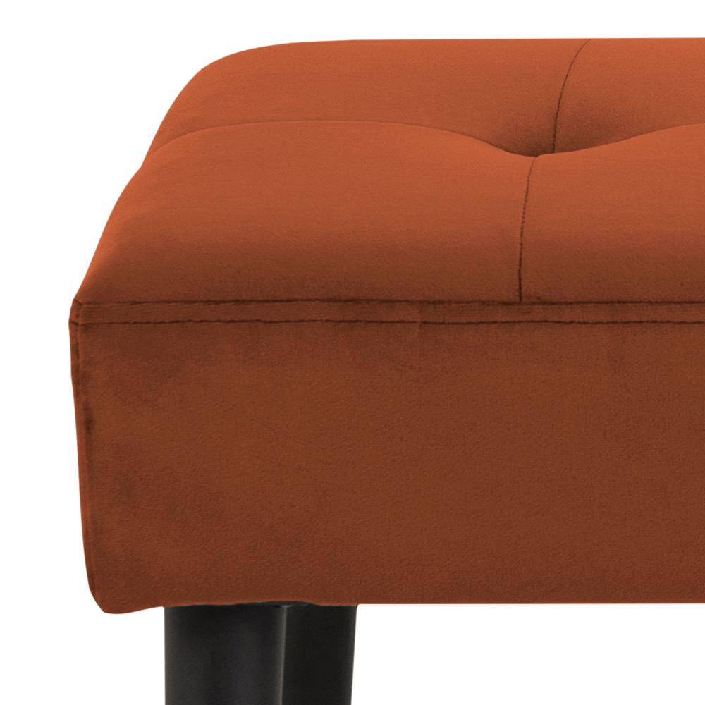 Lumina Upholstered Bench Copper Corner Detail 3